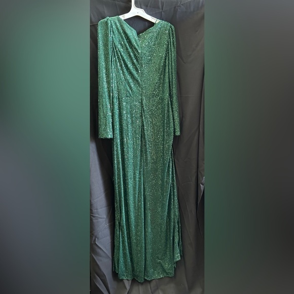 Mac Duggal 26395 NWT SEQUIN WRAP EVENING GOWN - Picture 5 of 8